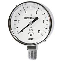 Low Pressure Gauge with Nickel Plated Steel Case P440 Series